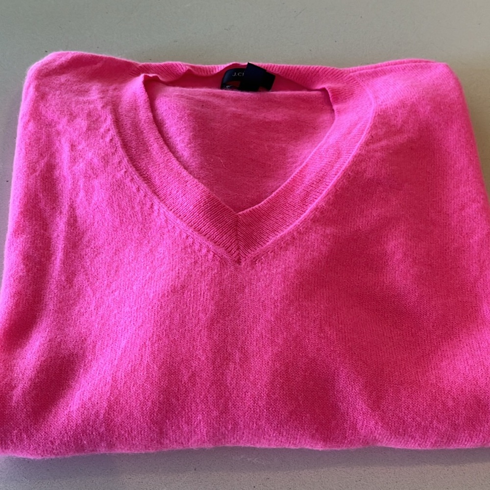 J Crew Cashmere V Neck Sweater